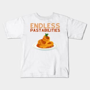 Endless Pastabilities! Kids T-Shirt